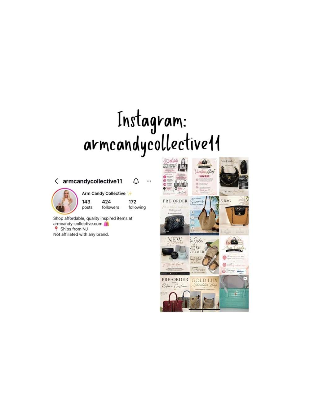 Follow us on INSTA: armcandycollective11